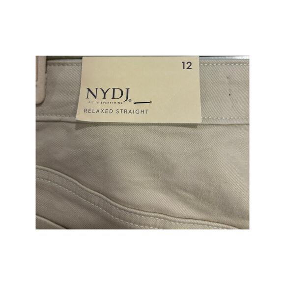 NWT NYDJ Relaxed Straight Jean - Feather - Size 12 - Picture 6 of 7
